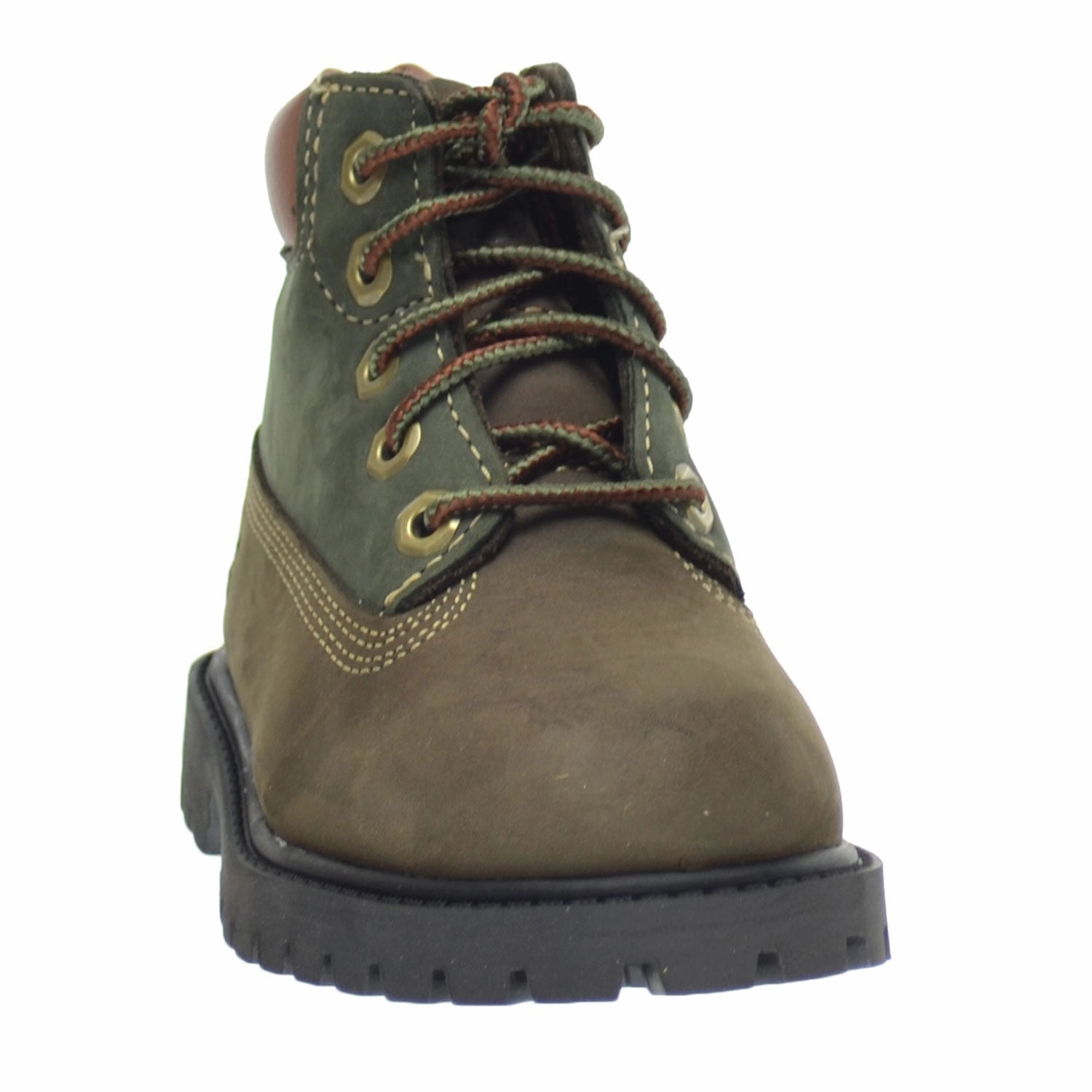 Timberland 6 Inch Premium Waterproof Toddlers/Infants Boots Brown/Green Skinny Leg Boots