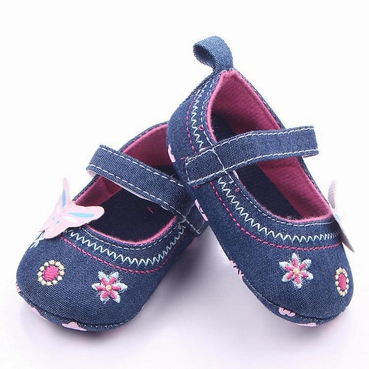 Asics Shoes Standing All Day Bowknot Embroidered Fashionable Denim Shoes - GlamzLife