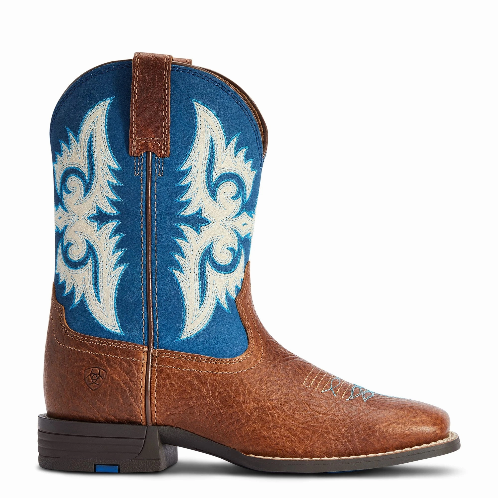 Paris Texas Suede Boots 10042597 Ariat Kids Lonestar Western Cowboy Boots - Red Dirt Road/ Blue Waves