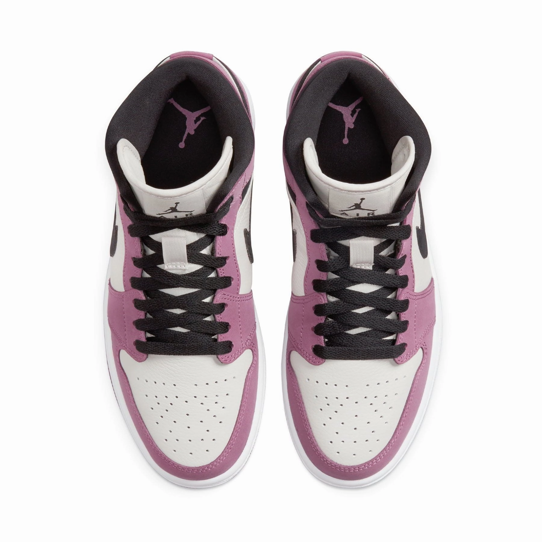 Air Jordan 1 Mid SE WMNS 'Berry Pink' Asics Tennis Shoes 6 Month Warranty