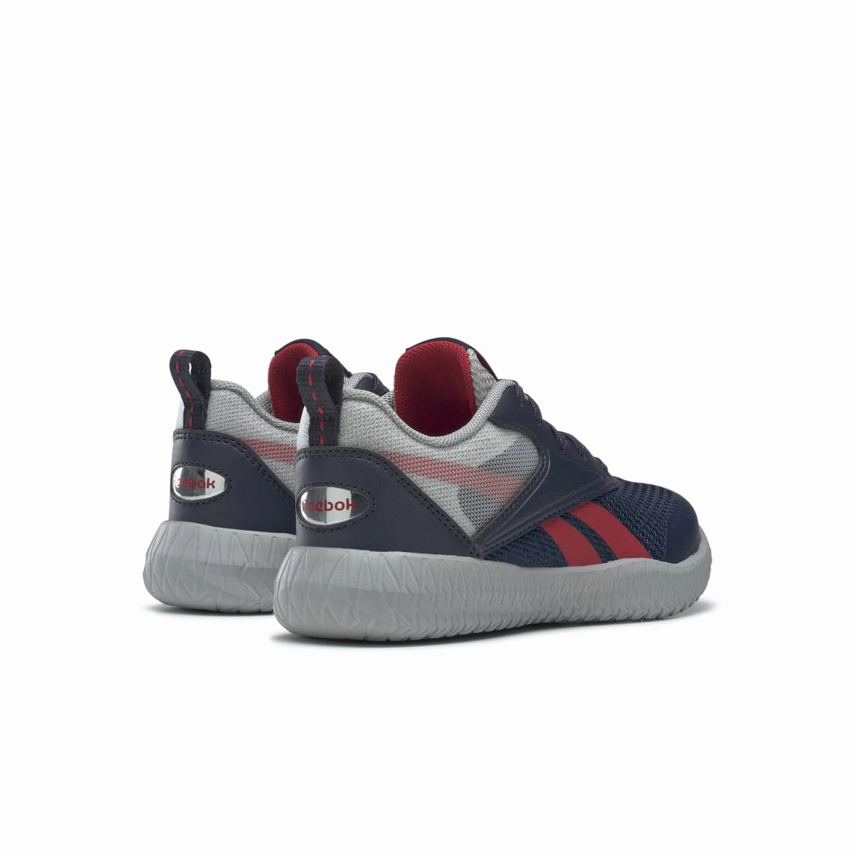 REEBOK GX4002 FLEXAGON ENERGY 3.0 JR'S (Medium) Navy/Grey/Red Textile Running Shoes Casual Vibe