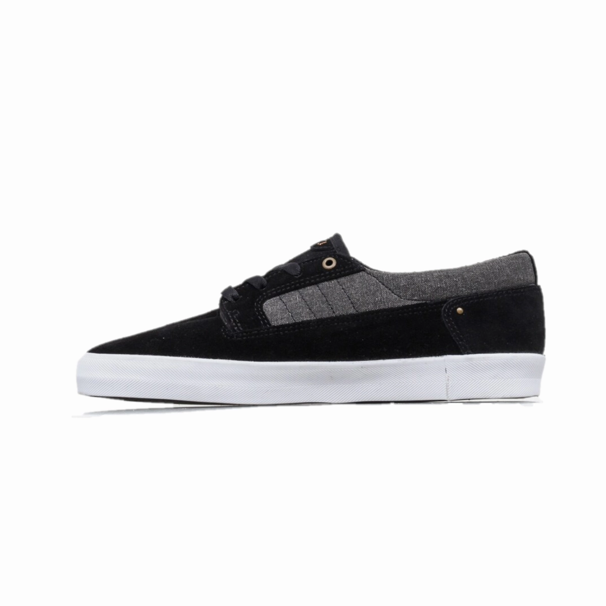 Long Step CIRCA LANCER-BKIG LANCER MN'S (Medium) Black/Ink/Gold Canvas Skate Shoes