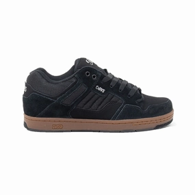 DVS F0000278019 ENDURO 125 MN'S (Medium) Black/Gum Leather & Mesh Skate Shoes Soft Padding Strike Step