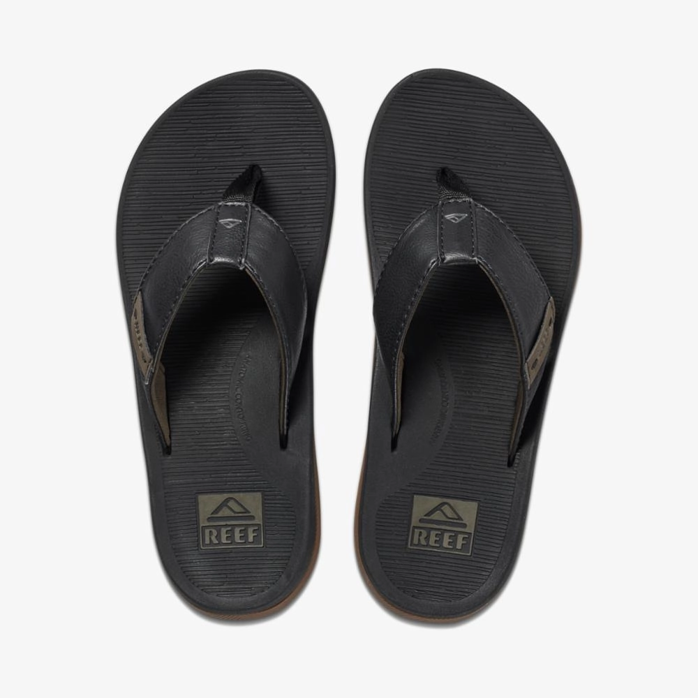 Reef  Men's Reef Santa Ana Black M Sandals Emerald Bay - Exumas Bahamas
