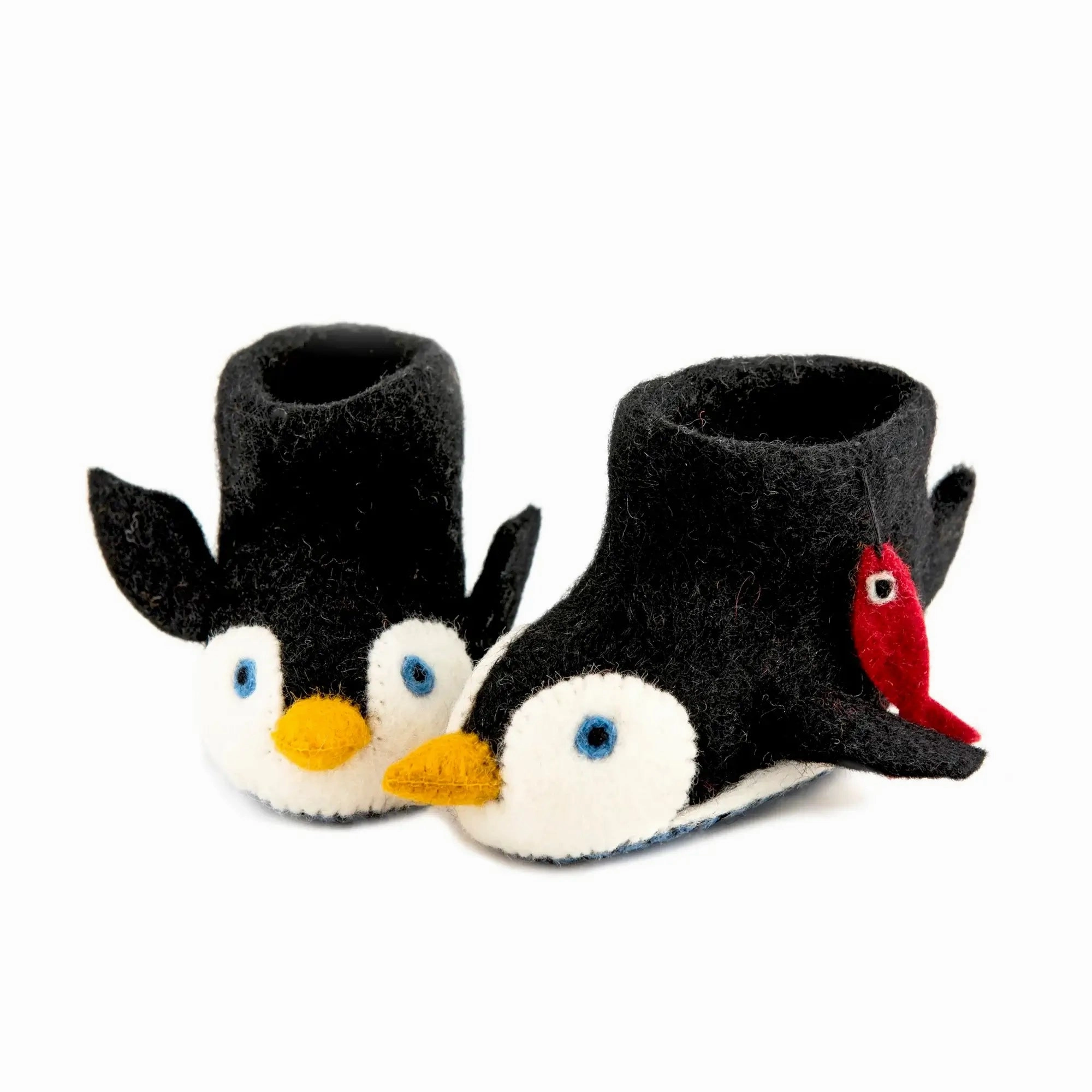 Pete Penguin Kids Felt Slippers Slippers Definition