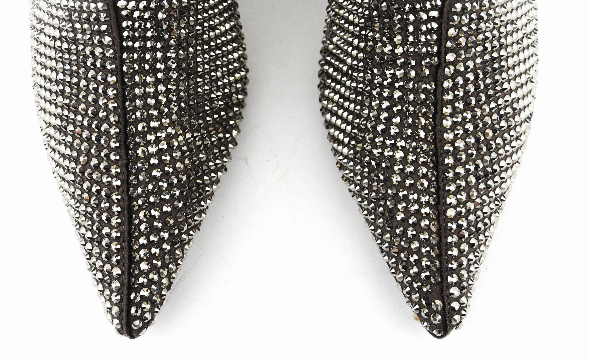 Phoebe Glitter Botines in Gunmetal Off White Shoes Adidas