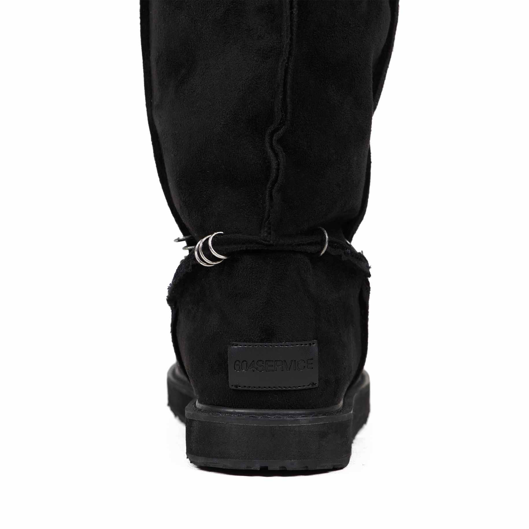 Pierced Thigh-High Suede Shearling Boots ( Made-to-Order ) Adidas La Lakers Shoes