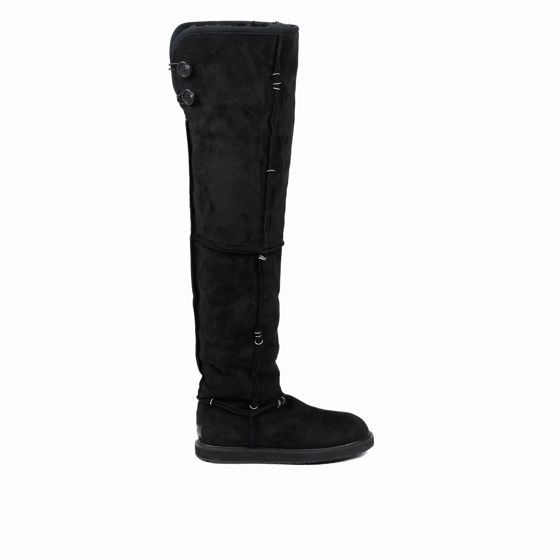 The Simpsons Adidas Shoes Pierced Thigh-High Suede Shearling Boots ( Made-to-Order )