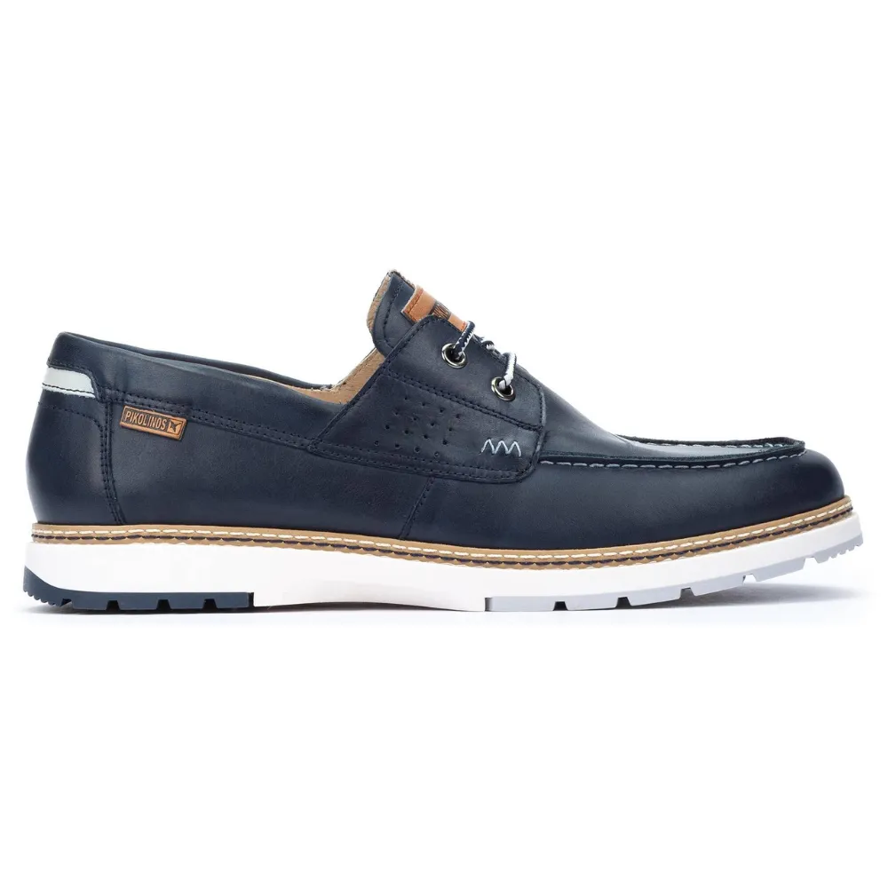 Dress Up Shoes Pikolinos Olvera Blue Leather Loafer (Men's)