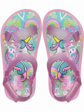 Sandals Over The Water Bungalows Pink Unicorn Trekker Sandals