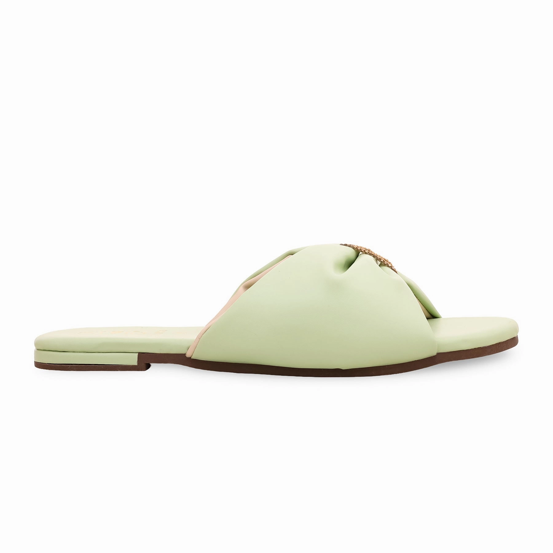 Amal Clooney Flat Shoes PISTAGREEN Casual Slipper CL1781