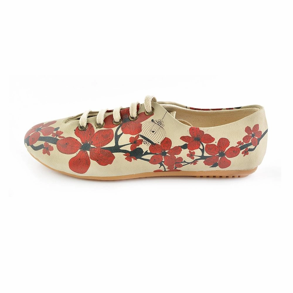 Global Fit Anti Bacterial Sakura Ballerinas Shoes SLV025