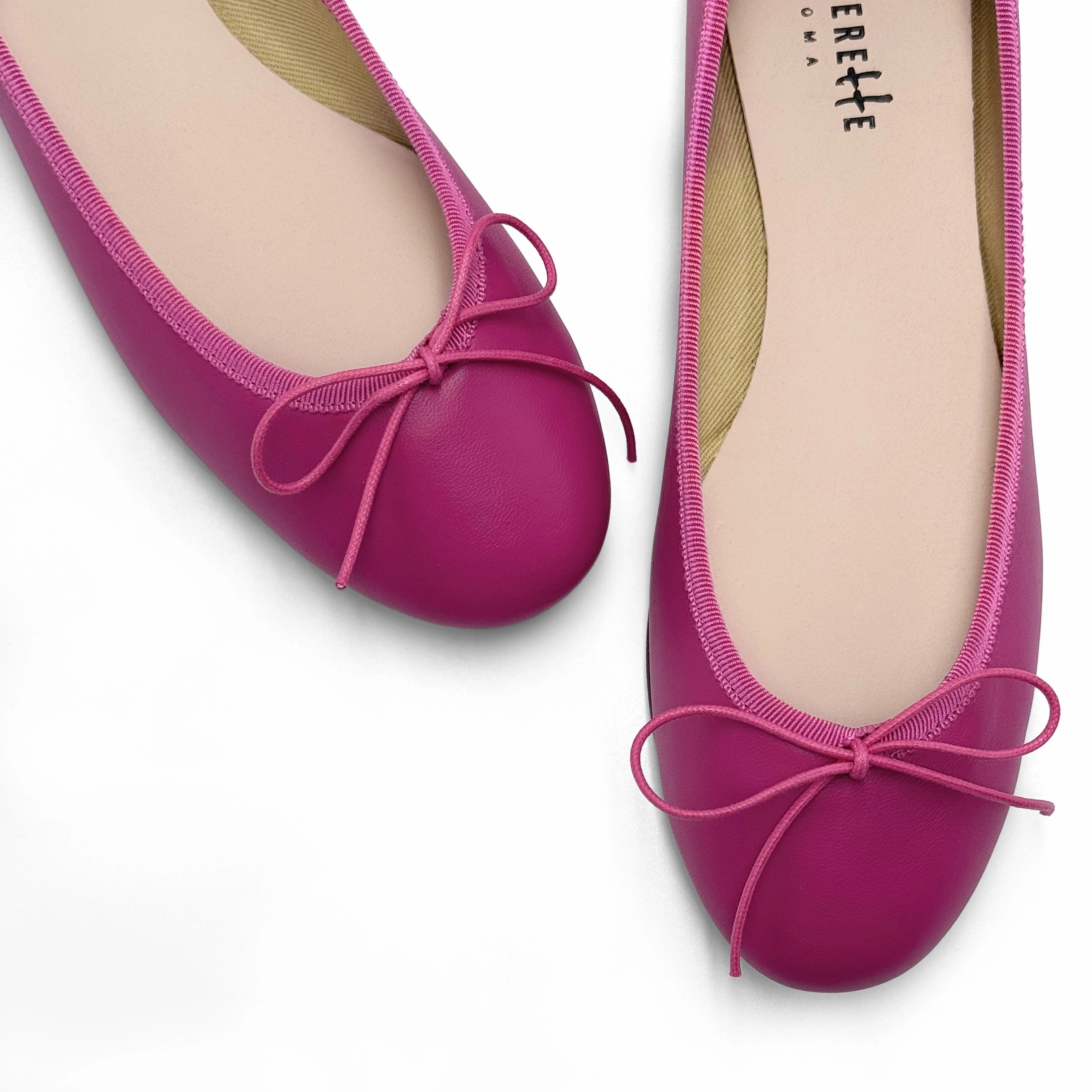 Dress Shoes Shoes Plum leather ballet flats