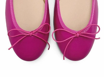 Plum leather ballet flats Wedges Dress Shoes