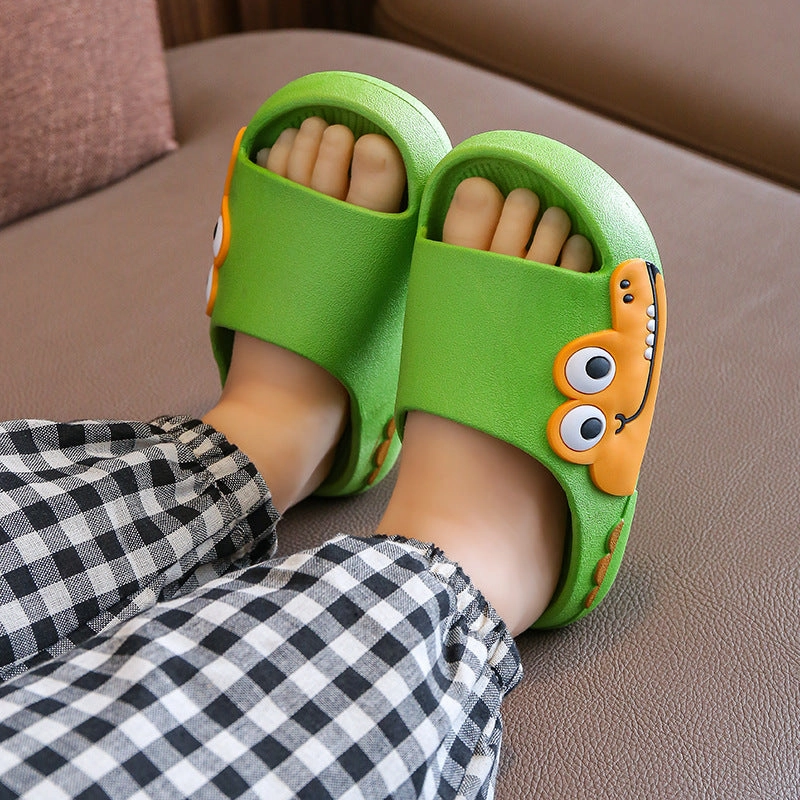 Wholesale Kids Cartoon Crocodile Non-slip Soft Sole Slippers Slippers Free Pattern