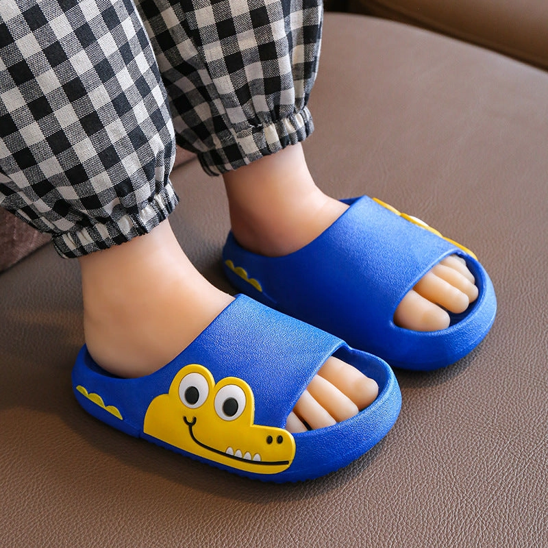 Wholesale Kids Cartoon Crocodile Non-slip Soft Sole Slippers Ariat Patriot Slippers