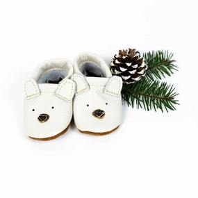 Polar Bear // Cute Critters Leather Shoes Baby and Toddler Caged Thigh High Heels