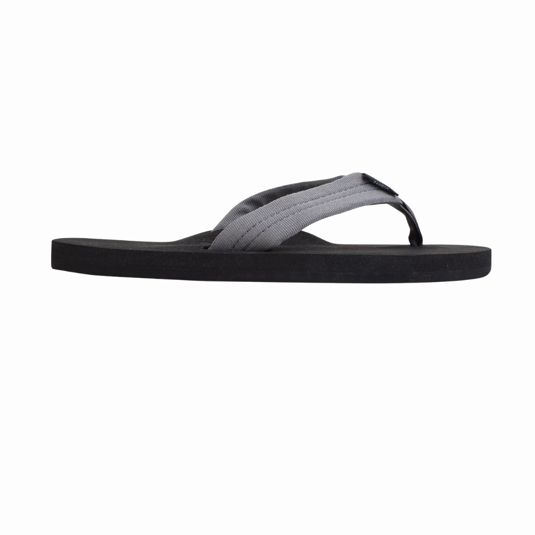 RAINBOW 301ASTPSM/GREY THE CLOUD MN'S (Medium) Black/Grey Leather Strap Sandals Comfort Enhancement