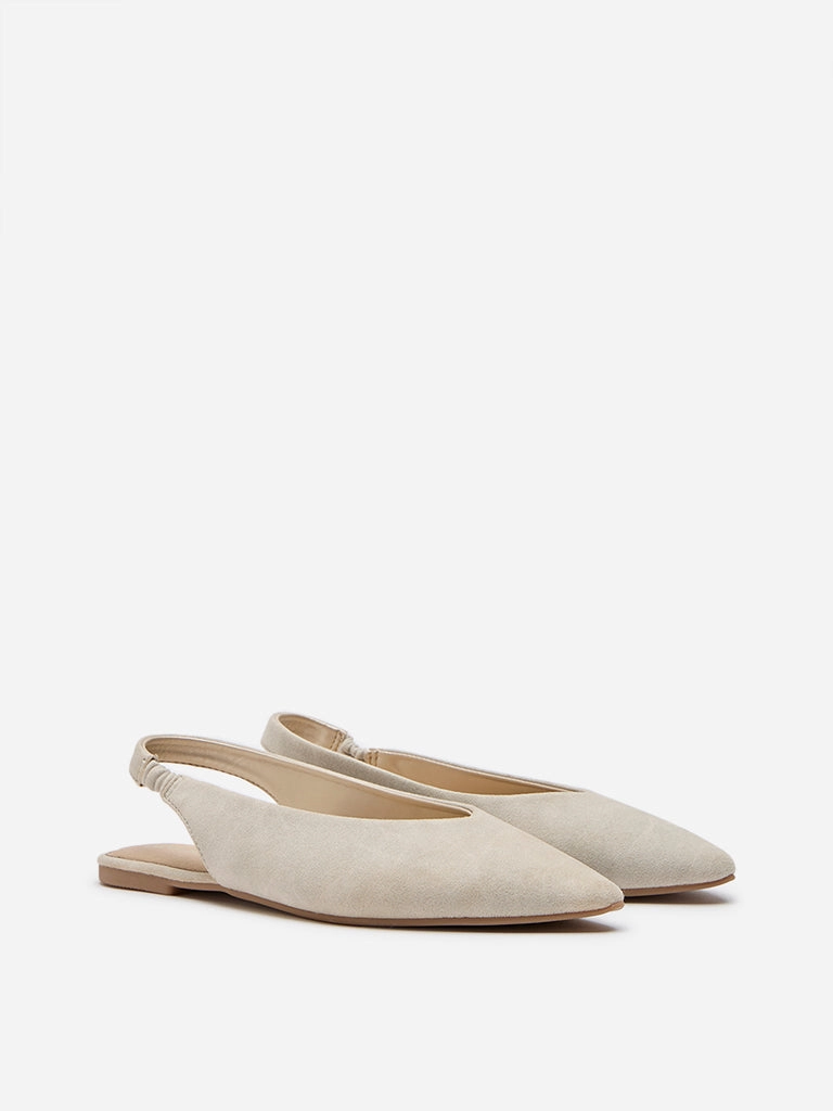 Flats Macy's Shoes LUNA BLU Ivory Slingback Shoes