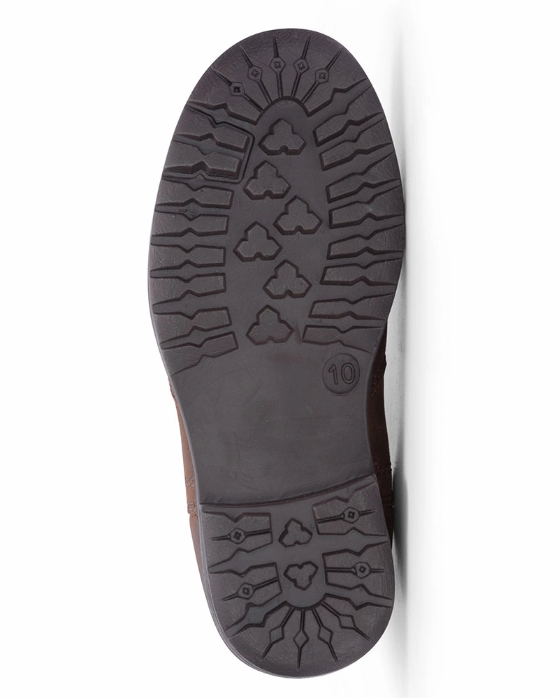 Hoggs Of Fife Shire (Kids) Waterproof Dealer Boot Brown Waxy Fringe Cowboy Boots