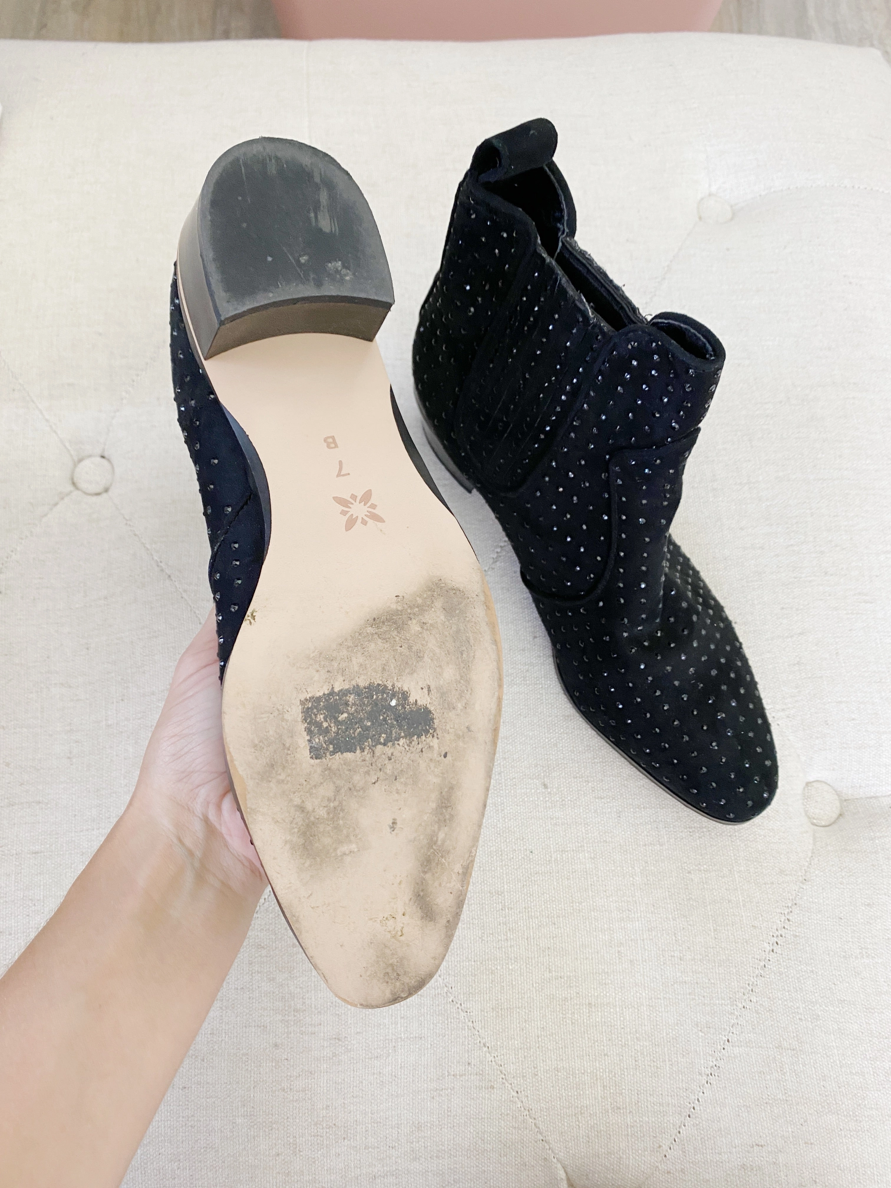 BCBGeneration Leather Stud Booties 7 Response Adidas Running Shoes