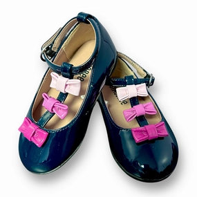Gymboree Girls Patent Leather Dress Shoes Navy Blue Size 5 Toddler with Bows Buy Asics Shoes Online India