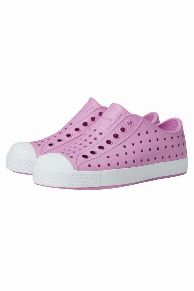 Native Jefferson Junior - Winterberry Pink/Shell White Tennis Shoe Size Chart