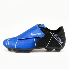 Slip On Steel Toe Boots Precision Matrix FG Football Boots - Youth - Blue/Black