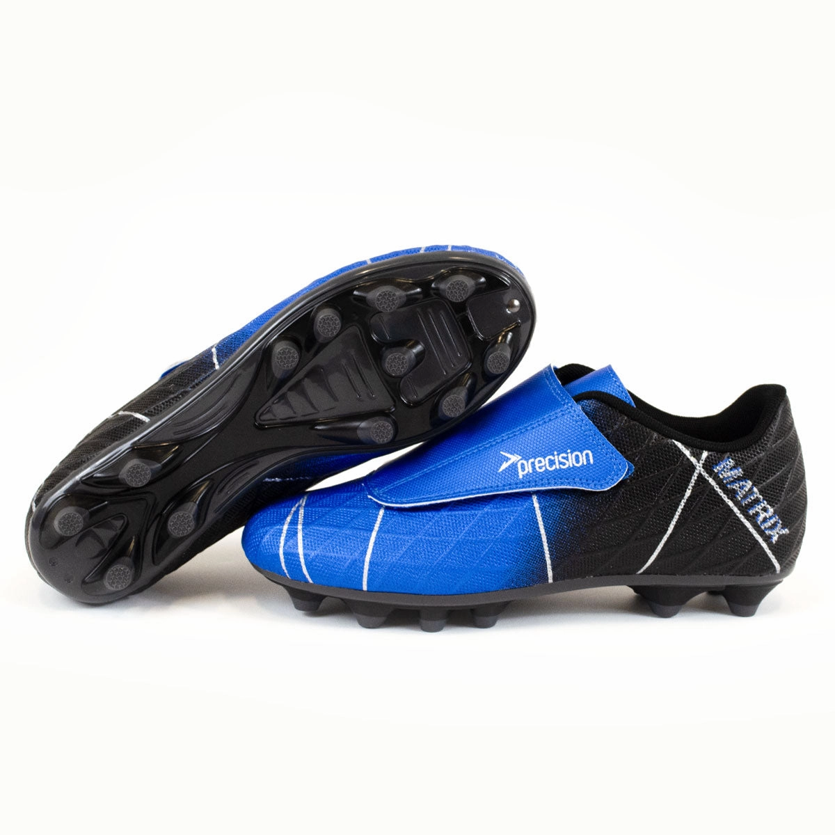 Precision Matrix FG Football Boots - Youth - Blue/Black Cowboy Boots For Cheap