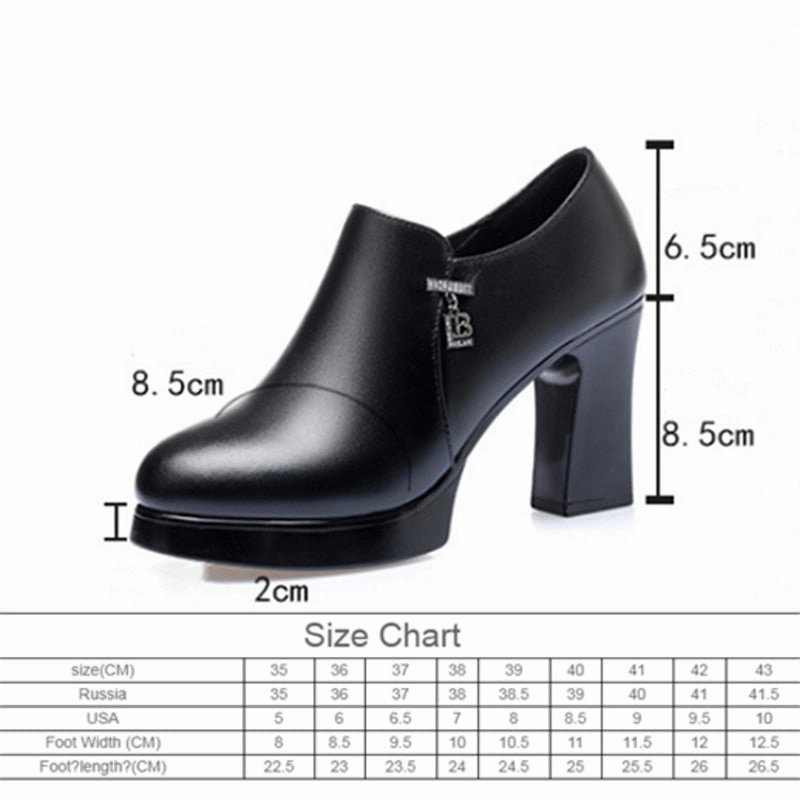 Tennis Shoes Dresses Hand Made Genuine Leather Red Thick  Square Heel Soft Surface Women's Shoes