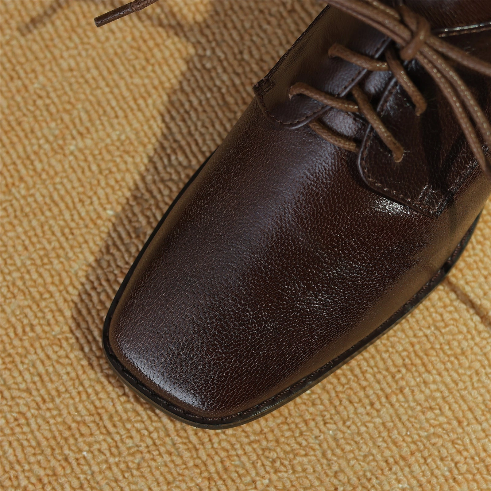 TinaCus Women's Genuine Leather Square Toe Handmade Lace Up Oxford Pumps Dress Shoes At Jcpenney