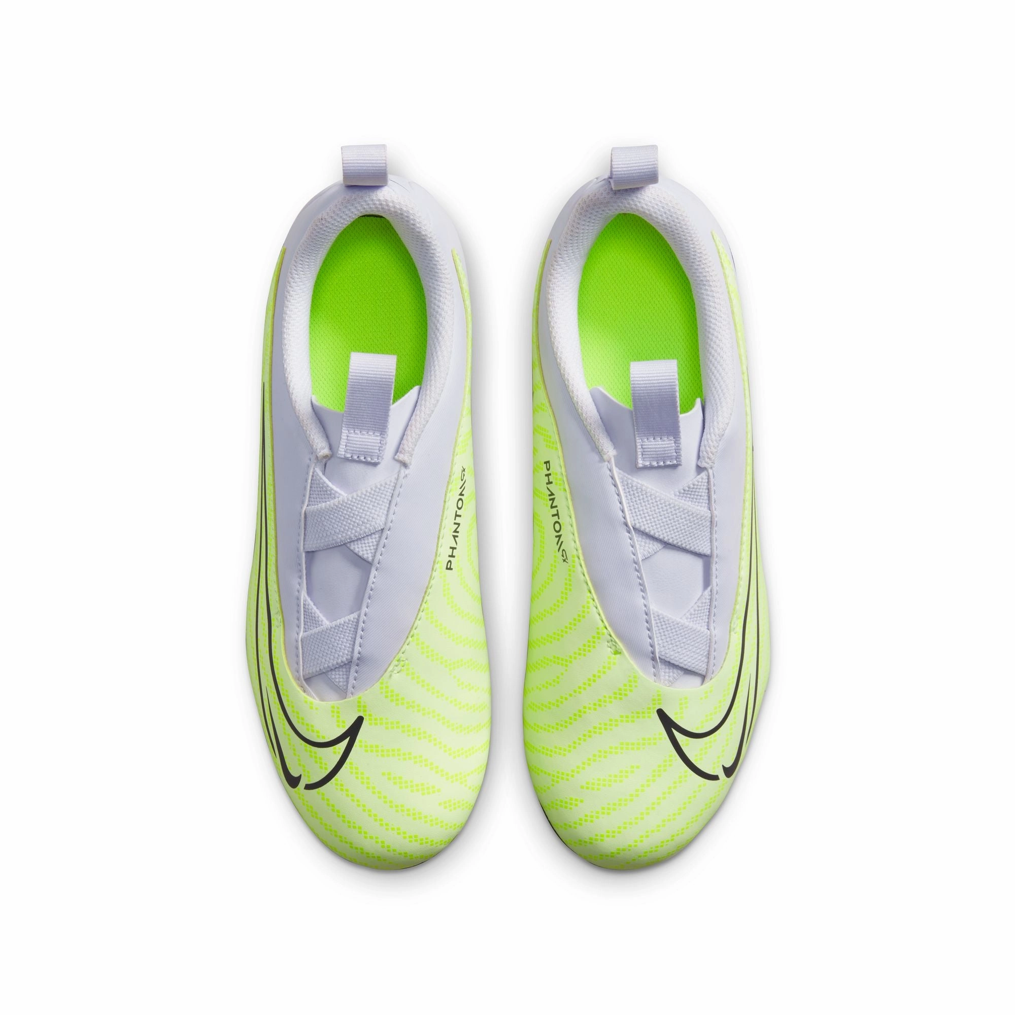 Soccer Cleats Explained Nike Junior Phantom GX Academy FG/MG Firm Ground Soccer Cleats - Grey/Volt/Grape