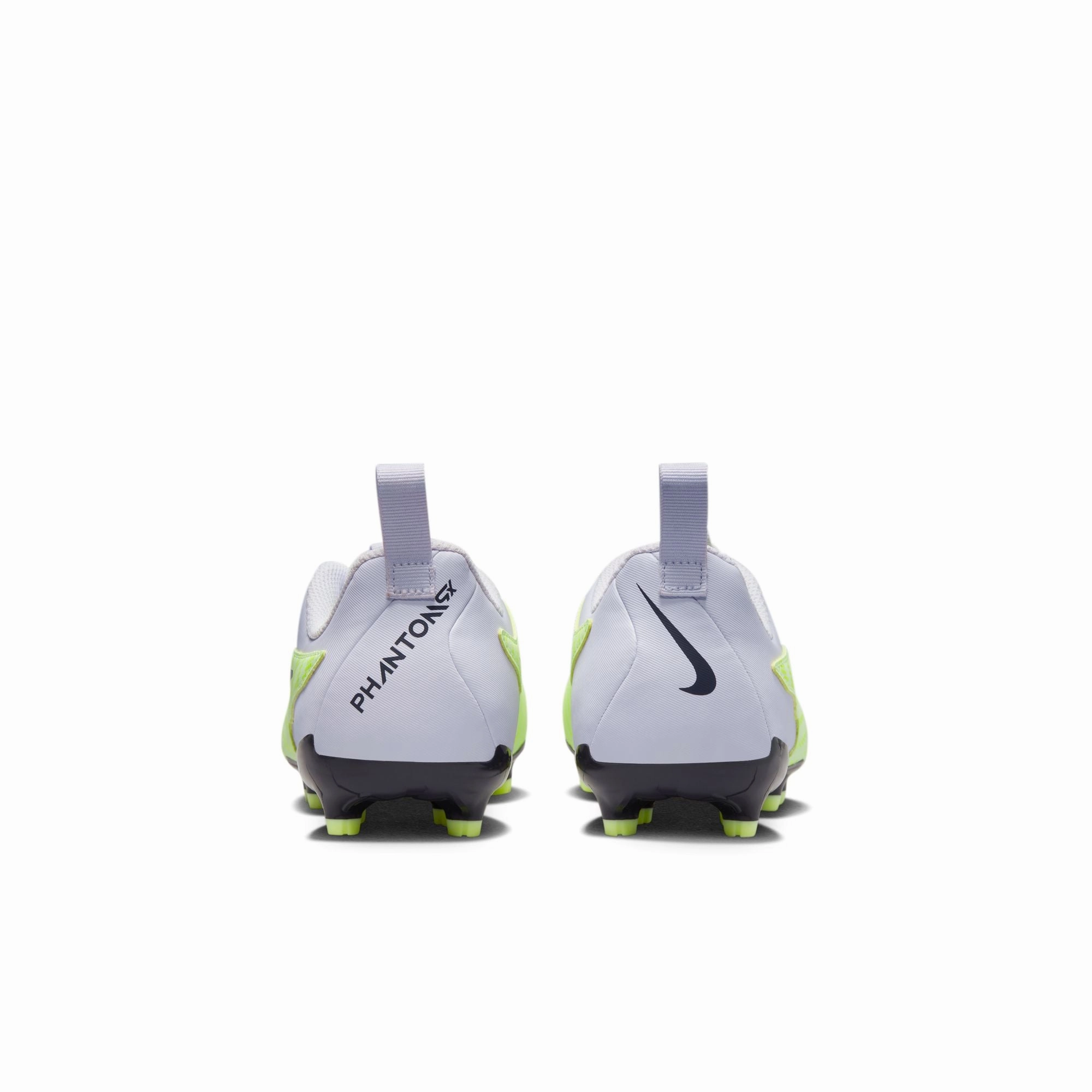 Soft Ground Soccer Cleats Studs Nike Junior Phantom GX Academy FG/MG Firm Ground Soccer Cleats - Grey/Volt/Grape
