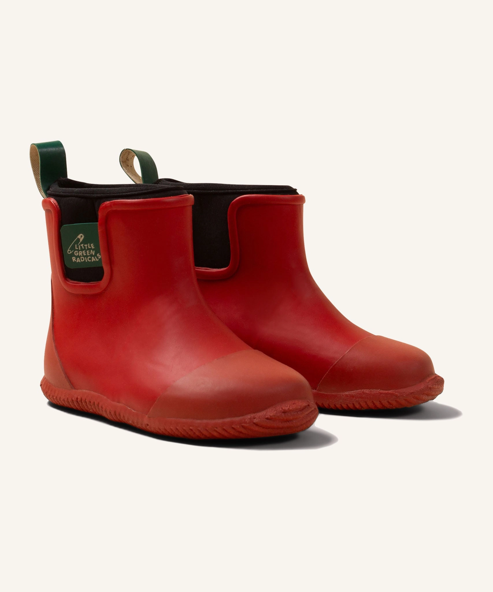 Little Green Radicals Ankle Wellington Boots - Red Best Boots For Roofing