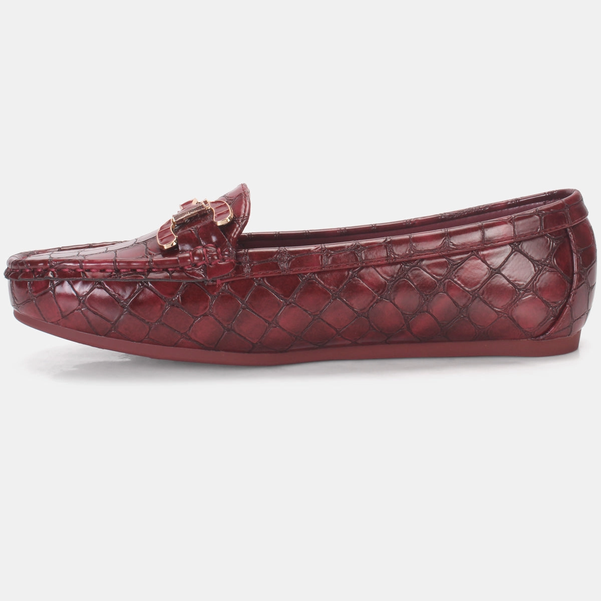 Flat Pointed Leather Shoes Womens "MAEYRUM" Flat Comfy Slide In Moccasins