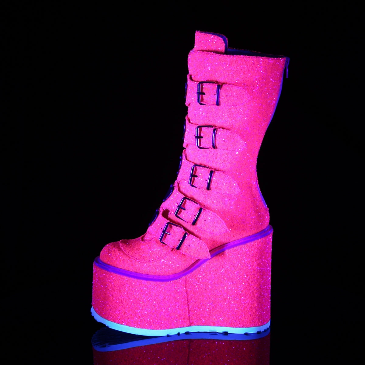 Alien Adidas Shoes SWING-230G DemoniaCult Pink Sexy Women's Mid-Calf & Knee High Boots (Alternative Footwear)