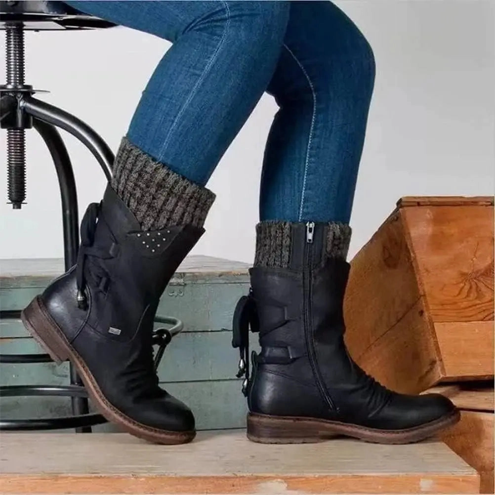 Low Heel Winter Boots for Women | Comfortable & Warm Design