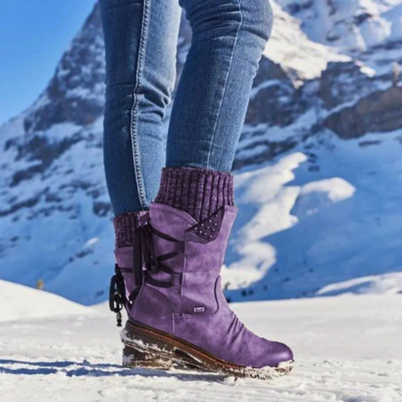 Low Heel Winter Boots for Women | Comfortable & Warm Design