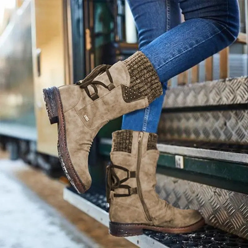 Low Heel Winter Boots for Women | Comfortable & Warm Design