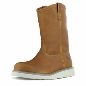 Work Boots Rubber 10" Wellington Soft Toe Work Boots for Men and Safety Footwear and Electrical Hazard Rated