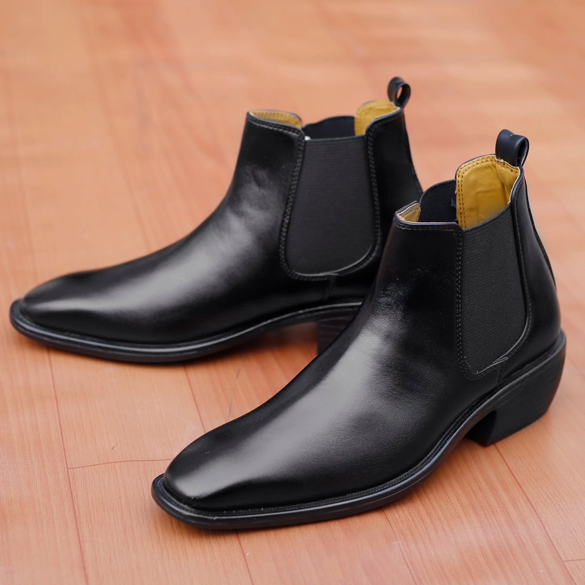 Bxxy's 2 Inch Hidden Height Increasing Faux Leather Chelsea Boots for Men Adidas Anime Shoes