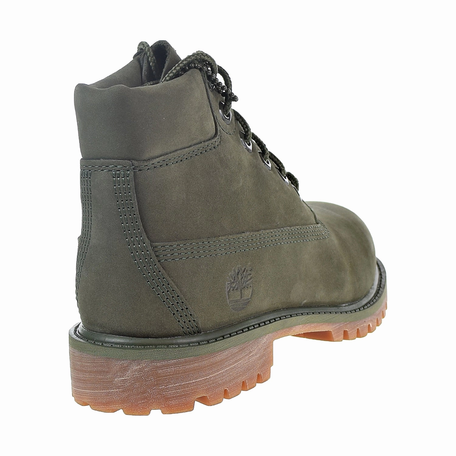Timberland Premium 6 Inch Watherproof Boot Little Kids' Shoes Dark Green Heeled Knee Boots