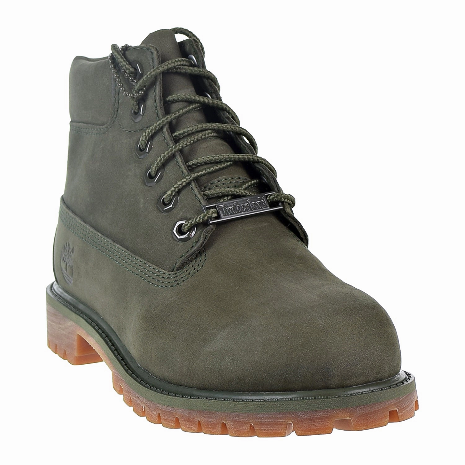 Desert Combat Boots Timberland Premium 6 Inch Watherproof Boot Little Kids' Shoes Dark Green