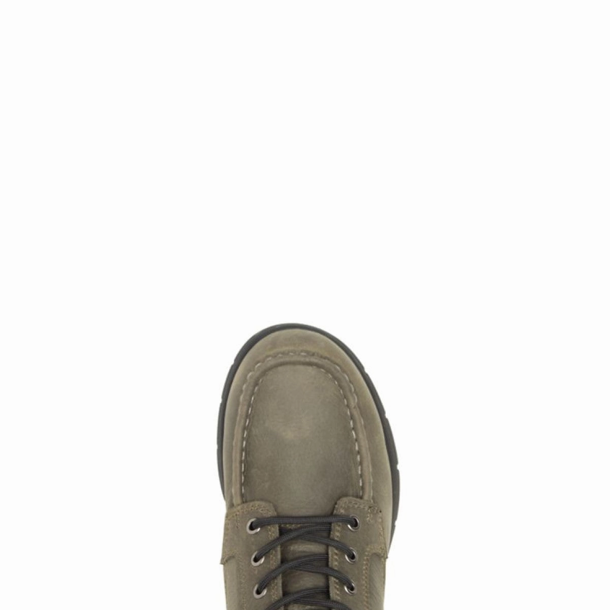 WOLVERINE W880263-EW KARLIN MOC TOE 6" MN'S (Extra Wide) Charcoal Grey Leather Work Boots Padded Tongue