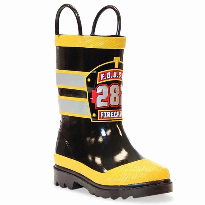 Waterproofing Boots Big Boy Western Chief F.D.U.S.A. Firechief Rain Boot in Black