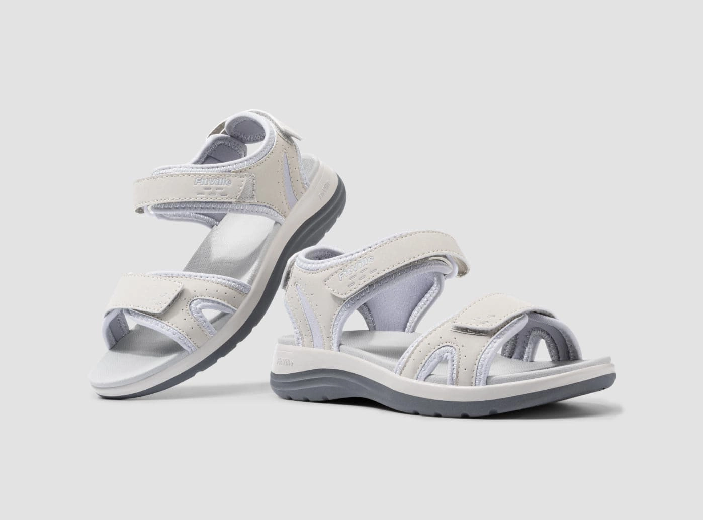 Best Shoes Pronation Flat Feet FitVille Women's FlexiWalk Sandal V1