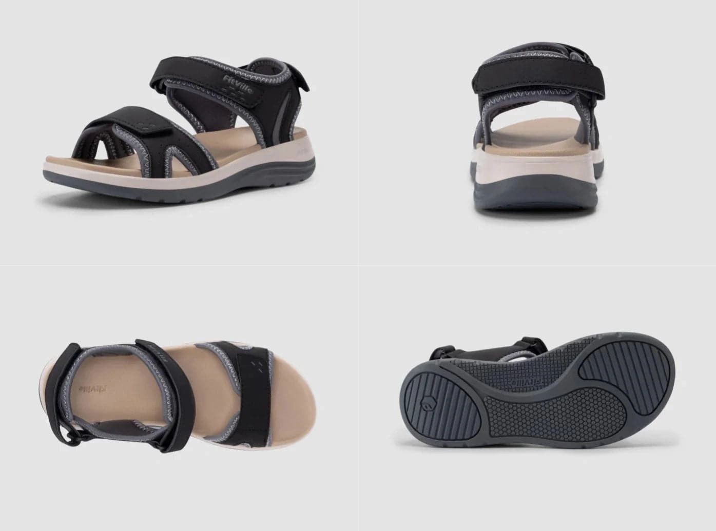 FitVille Women's FlexiWalk Sandal V1 Waterproof Mtb Shoes For Flat Pedals