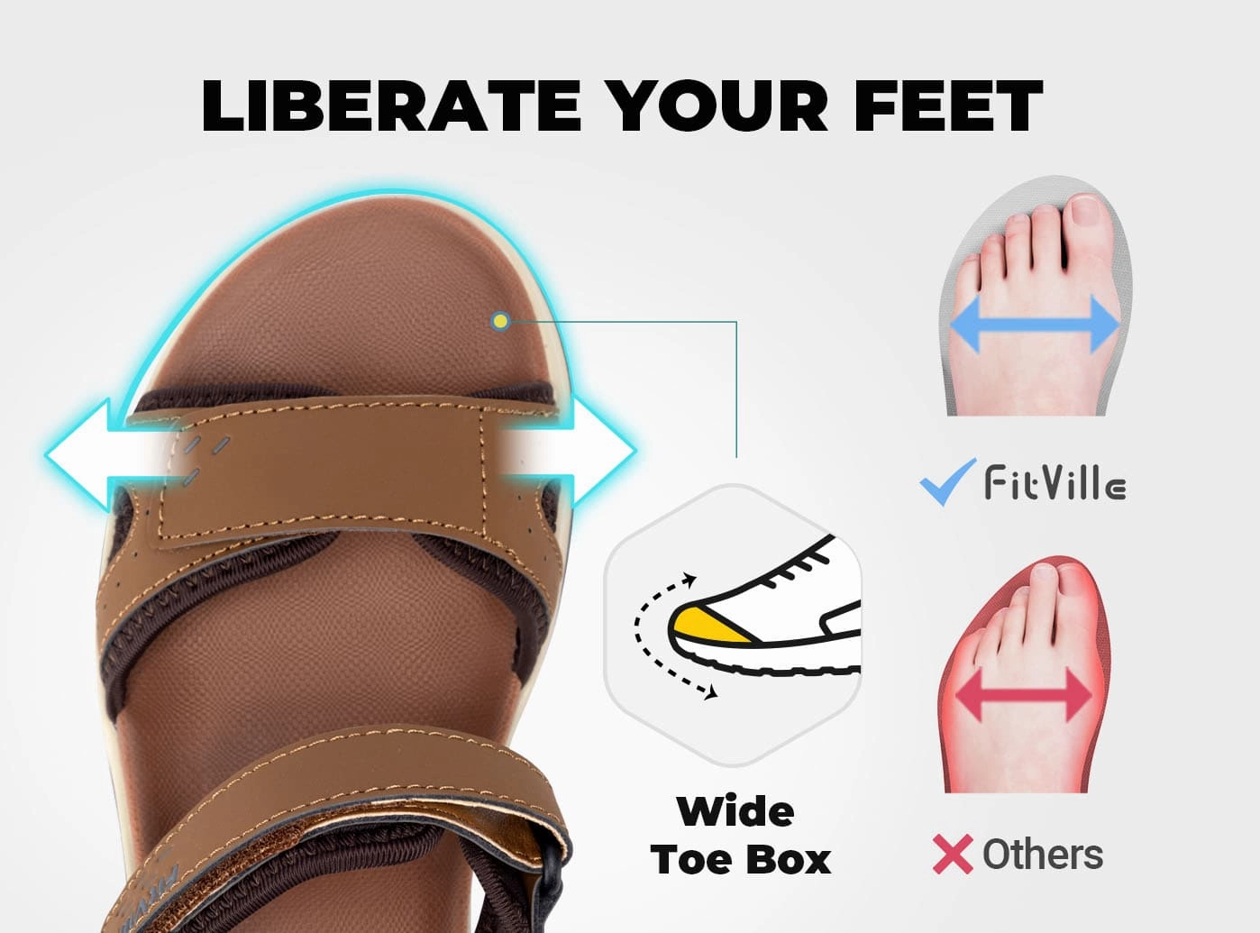 Flat Shoes With Ribbon Ties FitVille Women's FlexiWalk Sandal V1