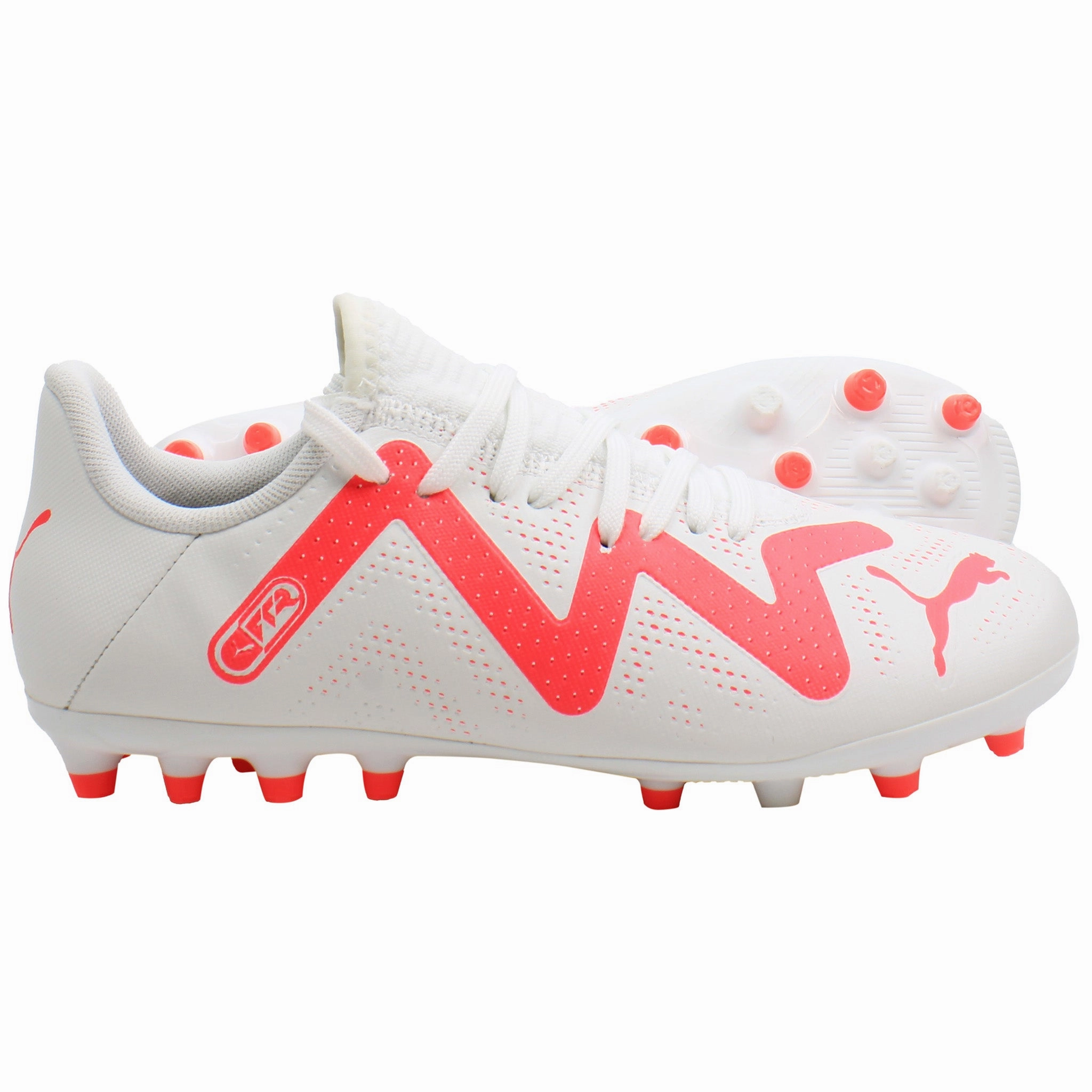 Puma Future Play MG Jr Kids White Football Boots Forces Boots