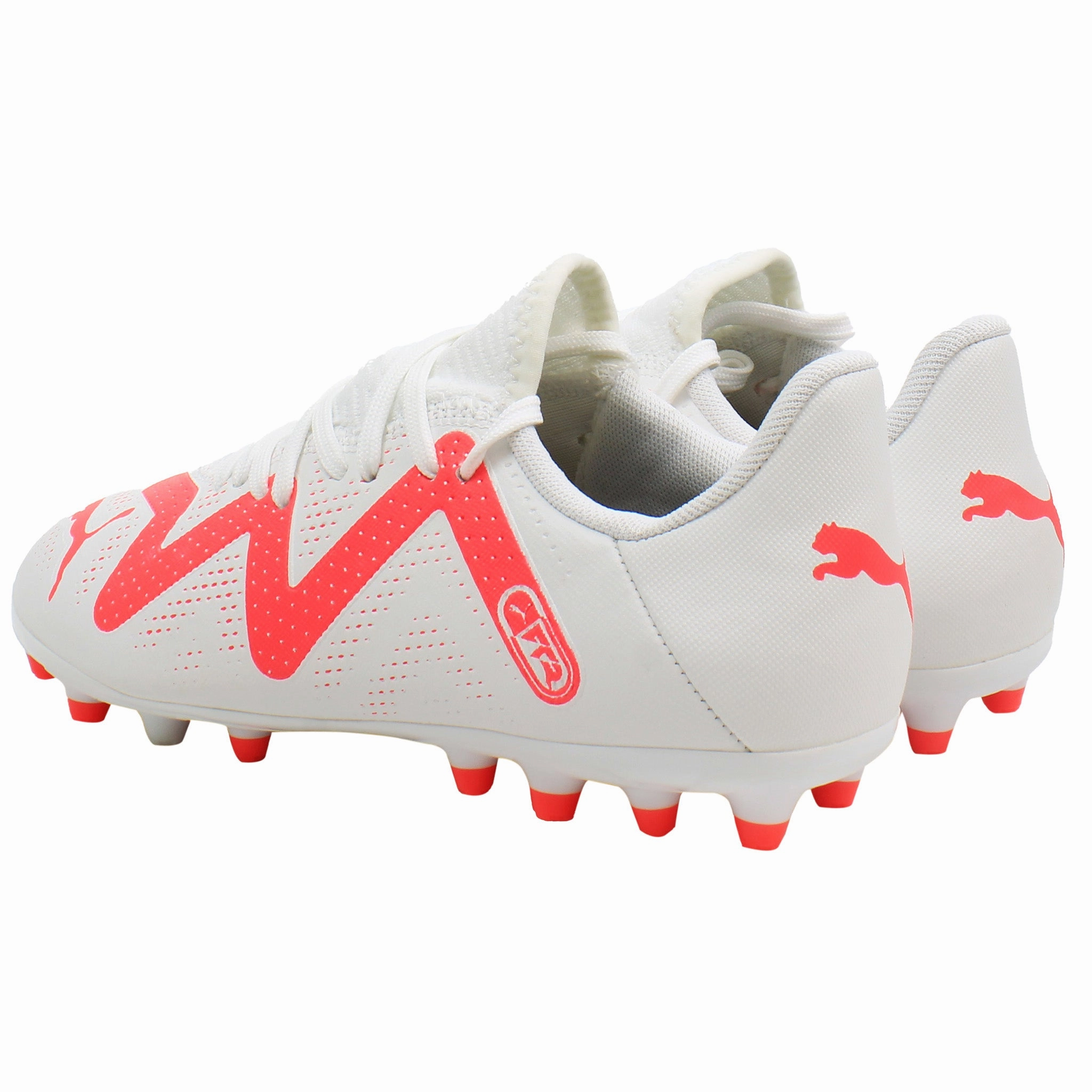 Puma Future Play MG Jr Kids White Football Boots Blondeau Boots